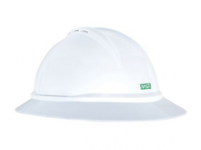Download MSA 10167950 Full Brim Vented Hard Hat with Ratchet Suspension