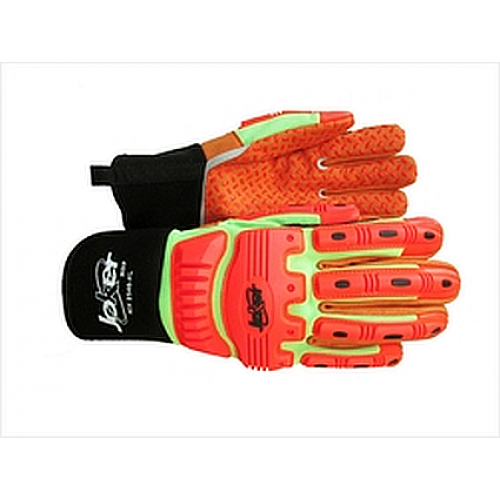 Joker® HDP Heavy Duty Palm Impact Oil Field Gloves MX2546, Heavy Duty Impact Oil Field Gloves, Impact Resistant Orange Oil Field Gloves