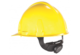 Large MSA 477484 Cap Style Yellow Hard Hat with Ratchet Suspension