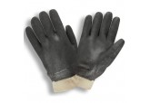 Double Dipped PVC Gloves Sandpaper finish & Interlock Lining 10-18 inches (DZ)