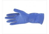 18-Mil Blue Flock Lined Latex Gloves