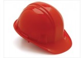 Pyramex Cap Style Red Hard Hat with Ratchet Suspension