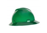 MSA Hard Hat Full Brim Green MSA 475370, green hard hats, msa hard hats
