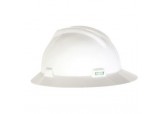 MSA Hard Hat Full Brim White Hard Hat MSA 475369, full brim white hard hats, msa ratchet suspension hard hats