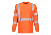 Portwest S192 Long Sleeve Orange Hi Visibility shirt, 50+UPF