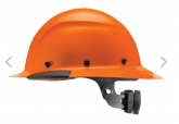 DAX Hi Orange Fiber Resin Full Brim Hard Hat HDF-18OG