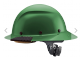 DAX Green Fiber Resin Full Brim Hard Hat HDF-19GG