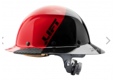 DAX Fiber-Reinforced Hard Hat Glossy Red & Black HDF50-RD