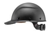 DAX HDCM-17KG Matte Black Carbon Fiber Cap Style Hard Hat 