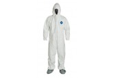 Tyvek Suits TY122 Elastic Wrists, Hood and Skid Resistant Boots