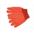 Hi-Vis Orange Double Palm Cotton Oil Field Gloves 18 oz 