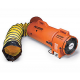 Allegro 9536-15 Axial 8'' DC Plastic Blower with Canister and 15' Ducting 